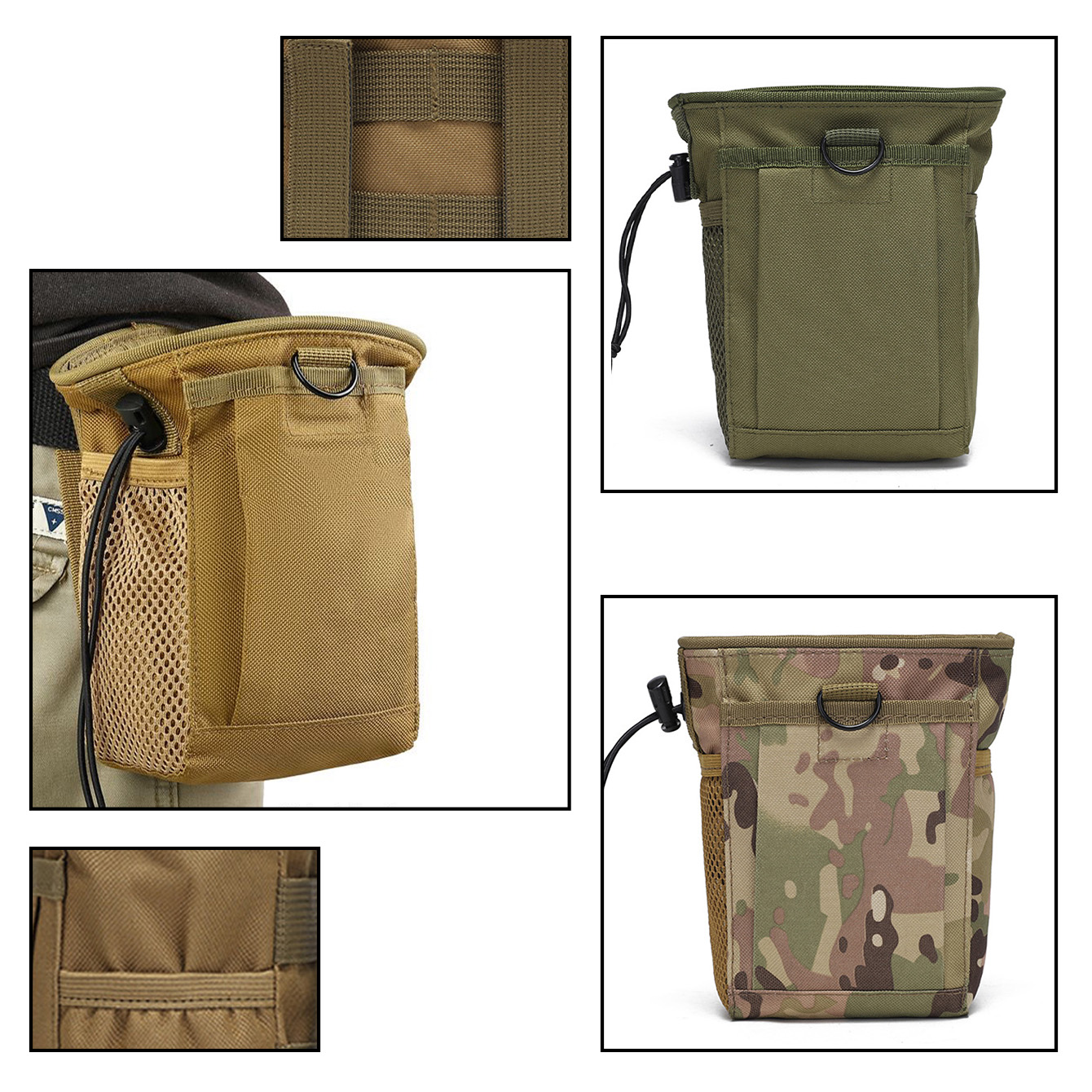Camouflage Hunting Jacket - Sac MOLLE camouflage 3-5L, sac de