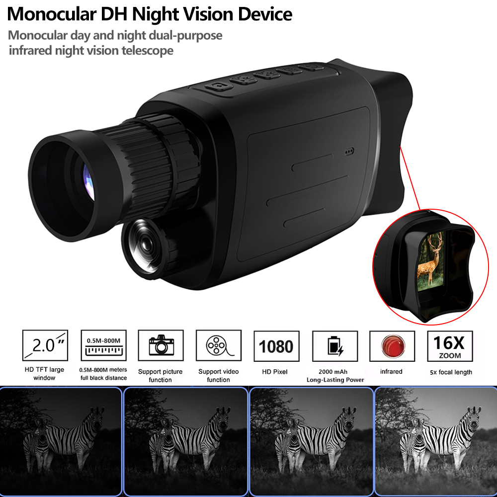 Outdoor Hunting Pictures - Dispositif de Vision nocturne monoculaire 1080P