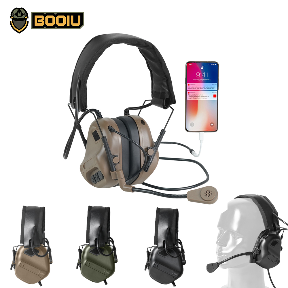 Shooting Ear Muff - BOOIU casque de tir électronique tactique