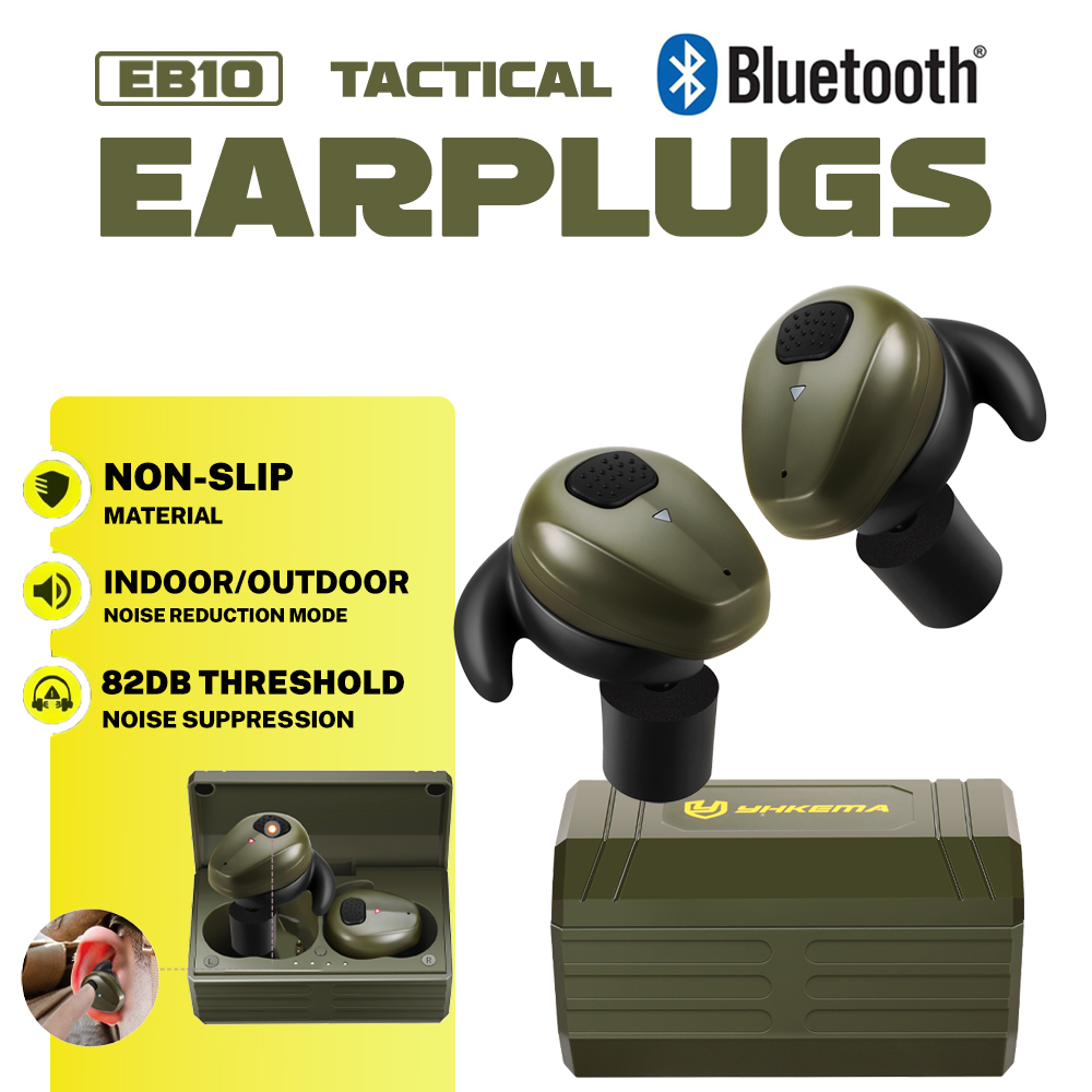 Shooting Ear Muff - Bouchons d'oreilles tactiques YHKEMA EB10 Bluetooth