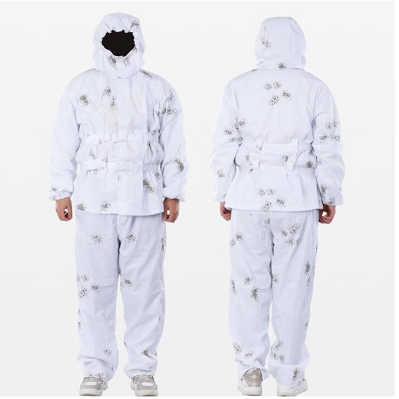 Camouflage Hunting Jacket - Combinaisons tactiques blanches de camouflage pour