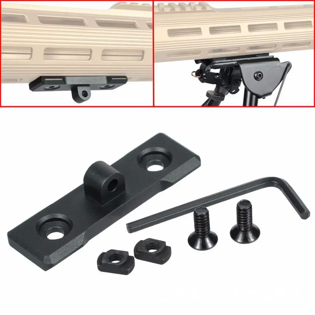 Bipod Rifle Mount - Adaptateur de montage de bipied M-LOK,