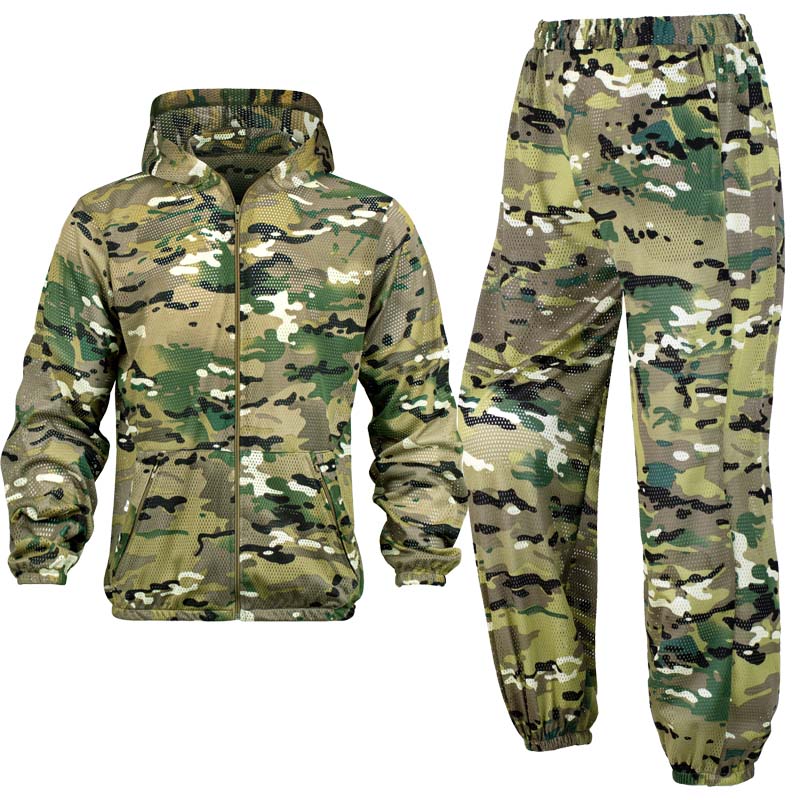 Hunting Outdoor Apparel - Combinaison camouflage en maille respirante pour