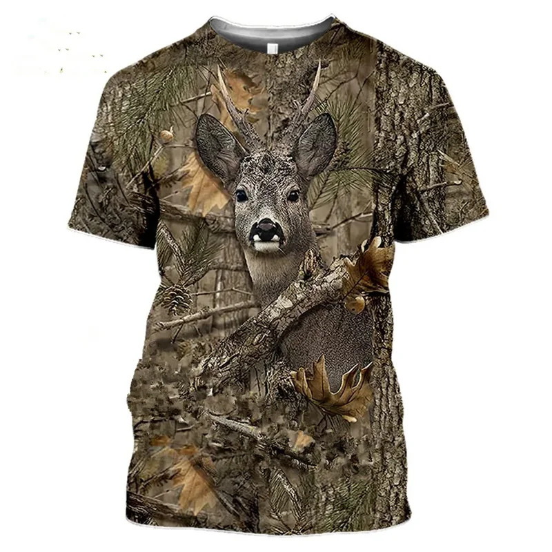 Wildman Hunting & Outdoor Robertson - T-shirt 3D camouflage chasse animalier sanglier