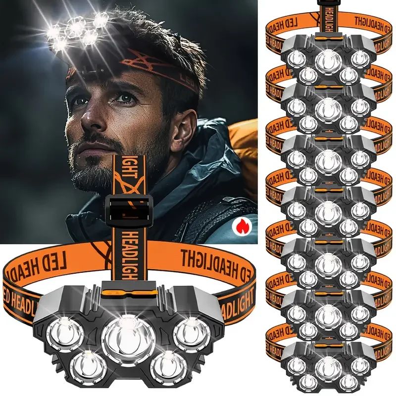 Outdoor Hunting Lights - Lampe frontale extérieure portative 5LED avec