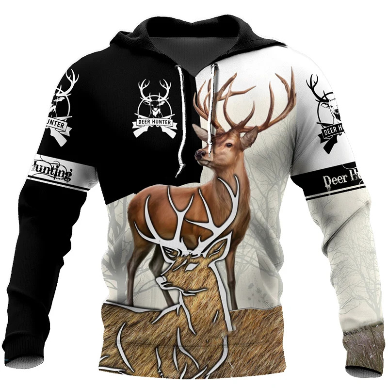 Sweat-shirt à capuche pour hom - Outdoor Hunting Pictures avis et prix