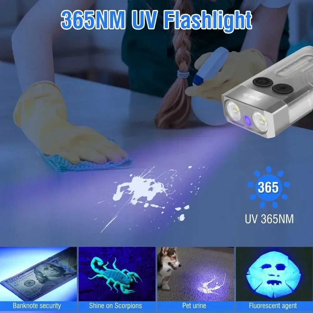 BORUiT V10 porte-clés UV LED E - Outdoor Hunting Lights avis et prix