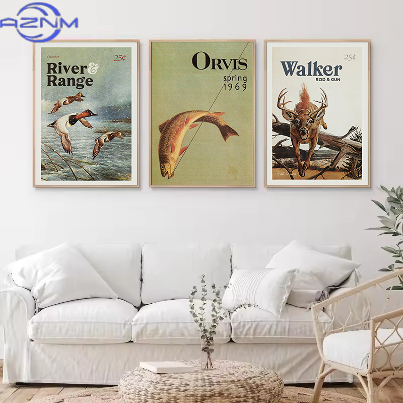 AZNM – affiche rétro sur toile - Outdoor Hunting Pictures avis et prix