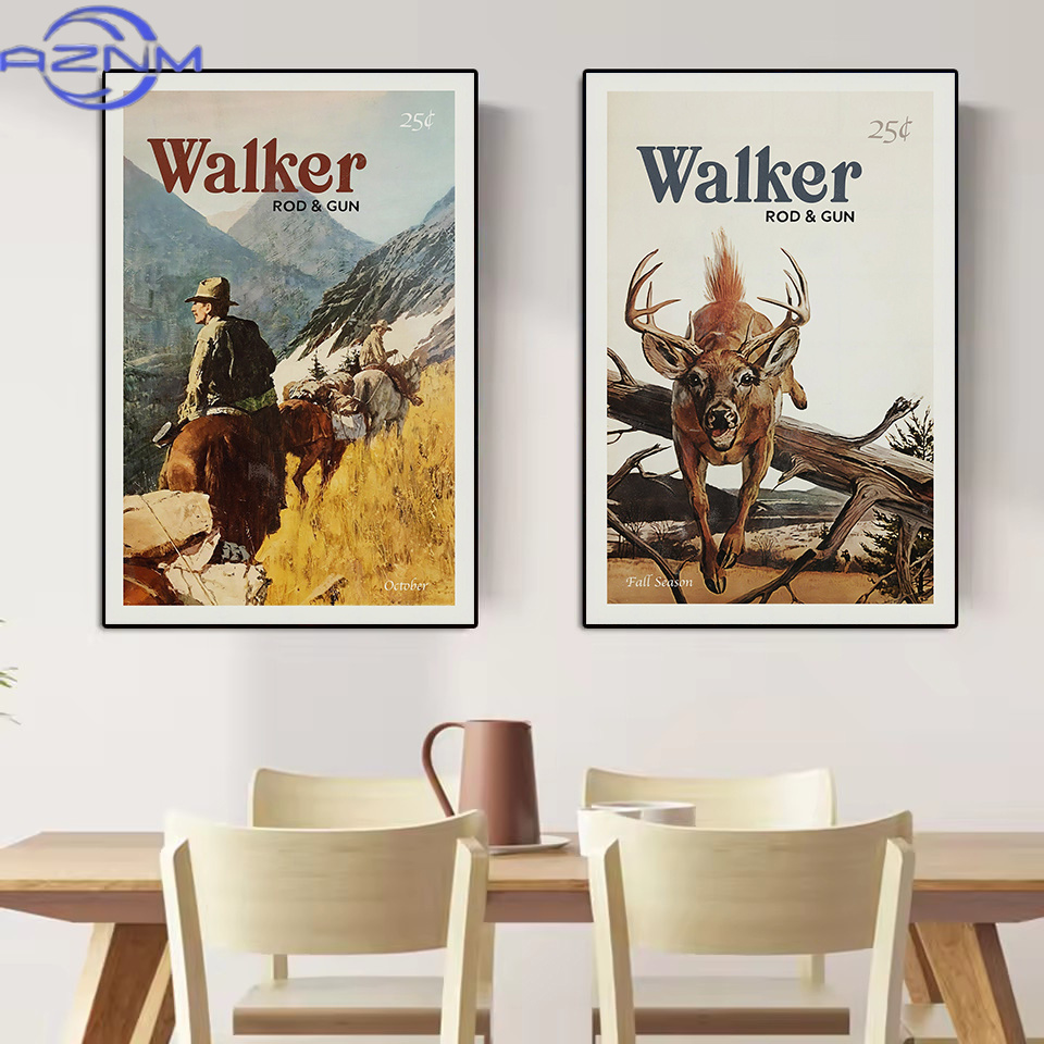 AZNM – affiche rétro sur toile - Outdoor Hunting Pictures avis et prix