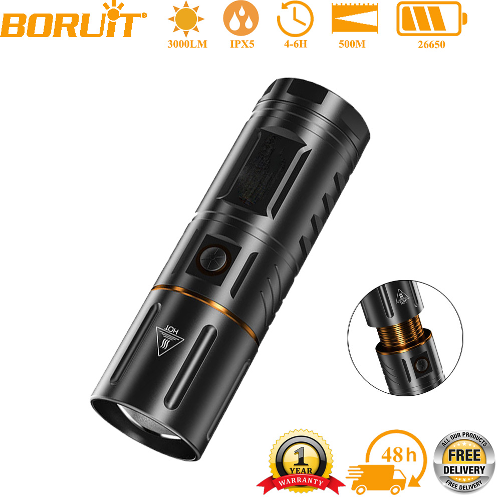 BORUiT Lampe torche LED ultra- - Outdoor Hunting Lights avis et prix