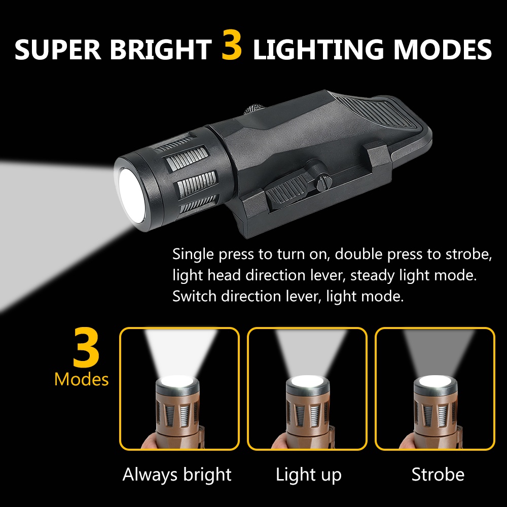 BOOIU – lampe de poche tactiqu - Outdoor Hunting Lights avis et prix